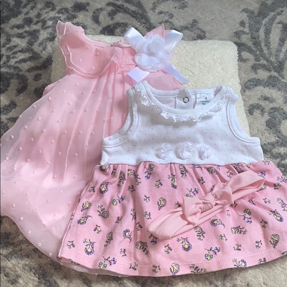 Two 3-6 months Baby Girl Rompers - Never W…